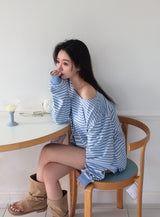 [MADE] Darling, striped one shoulder trainer