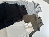 ウールアンゴラ ノースリーブ タートルネック Tシャツ
