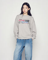 25FW WOMAN AC BEAR PLUS SWEATSHIRT MELANGE