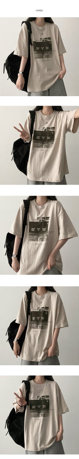 ナウ ボックスフィット 半袖Tシャツ