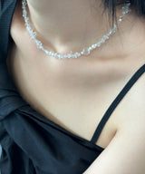 white chips necklace