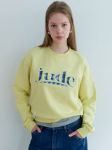 Jude check patch logo sweatshirt