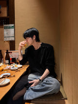Deir shoulder snap long sleeve