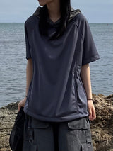 mesh hood short sleeve