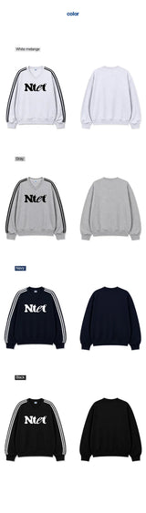 グルーヴ ロゴ トラック ブイネック スウェットシャツ (4color)