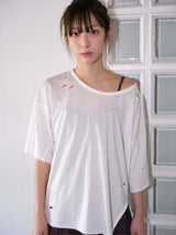 ボヘミアンデストロイドTシャツ (ホワイト)