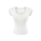 Aurelia Scoop Neck Slim T-Shirt