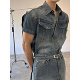 [MUSCLE FIT] Cool ever western pocket shirts(3color)