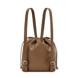 Sele Drawstring Backpack Medium Brown