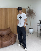 ロヘフ クロス ショートスリーブ Tシャツ