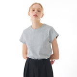 SEMI CROP T-SHIRT GRAY