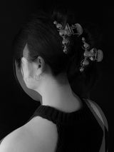 ヘアクリップ スチール ブラック