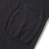 パッチワークポケットハーフTシャツ / ダスティブラック