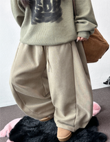 dini side pintuck balloon wide long pants 🖤🩷🩶4 COLOR