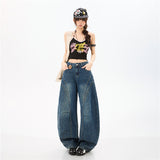 Vintage Curved Wide Denim – Relaxed High Waist Tencel Blend Jeans