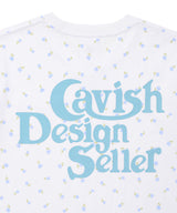W フラワーセラーロゴ半袖Tシャツ ホワイト(CV2GMFT514A)