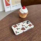 Dancing bear glossy hard case