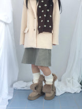 Hairy cream jacket