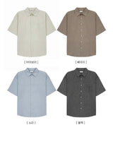 Gashu Embo Stripe Boxy Fit Short Sleeve Shirt