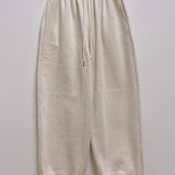 Wool napping wind jogger sweatpants
