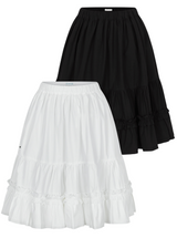 Ruffled Midi Skirt