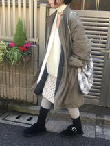 dot corduroy skirt