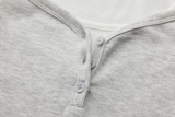 ヘーゼルレイヤードボタンTシャツ