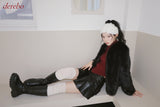 leather pleated pants mini skirt