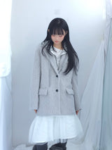 Hairy cream jacket