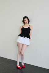  CUDDLY BALLOON SKIRT PANTS / WHITE