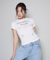 スリムトレードマークTシャツ