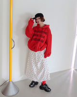 [UNISEX] Cash lettering oversized fit hoodie