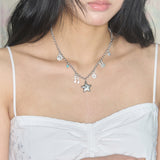 star mix necklace silver