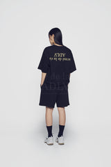 24FW アップサイドダウンベーシックロゴショートスリーブTシャツ ブラック