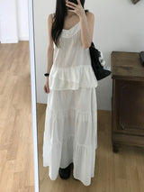 Checkered Long Skirt (2color)