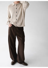 Marlon Collared Knit Cardigan