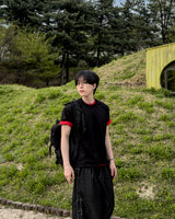ニックラインレイヤードショートスリーブTシャツ