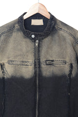 Gradation denim jacket