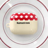 oab マッシュルーム Airpodsケース (red)
