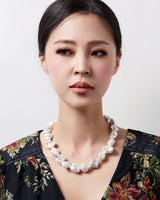 Wild Rose Pearl Necklace
