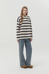 STRIPE RUGBY T-SHIRT - IVORY  