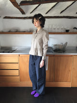 Picho frill check shirt (1color)