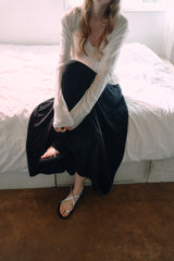 T/T Moist banding long skirt (black)
