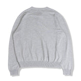 CABLE HENRY NECK KNIT MELANGE GRAY