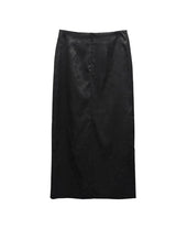 Rose Jacquard Satin Long Skirt