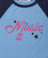 VINTAGE MUSIC RAGLAN TEE(CV2GFFT551A)