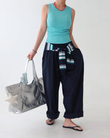 [UNISEX] Linen pintuck banding wide pants