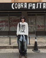 Route Print Overfit Knit