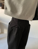 ダブルピンタックワイドパンツ