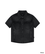 DENIM HALF SHIRT